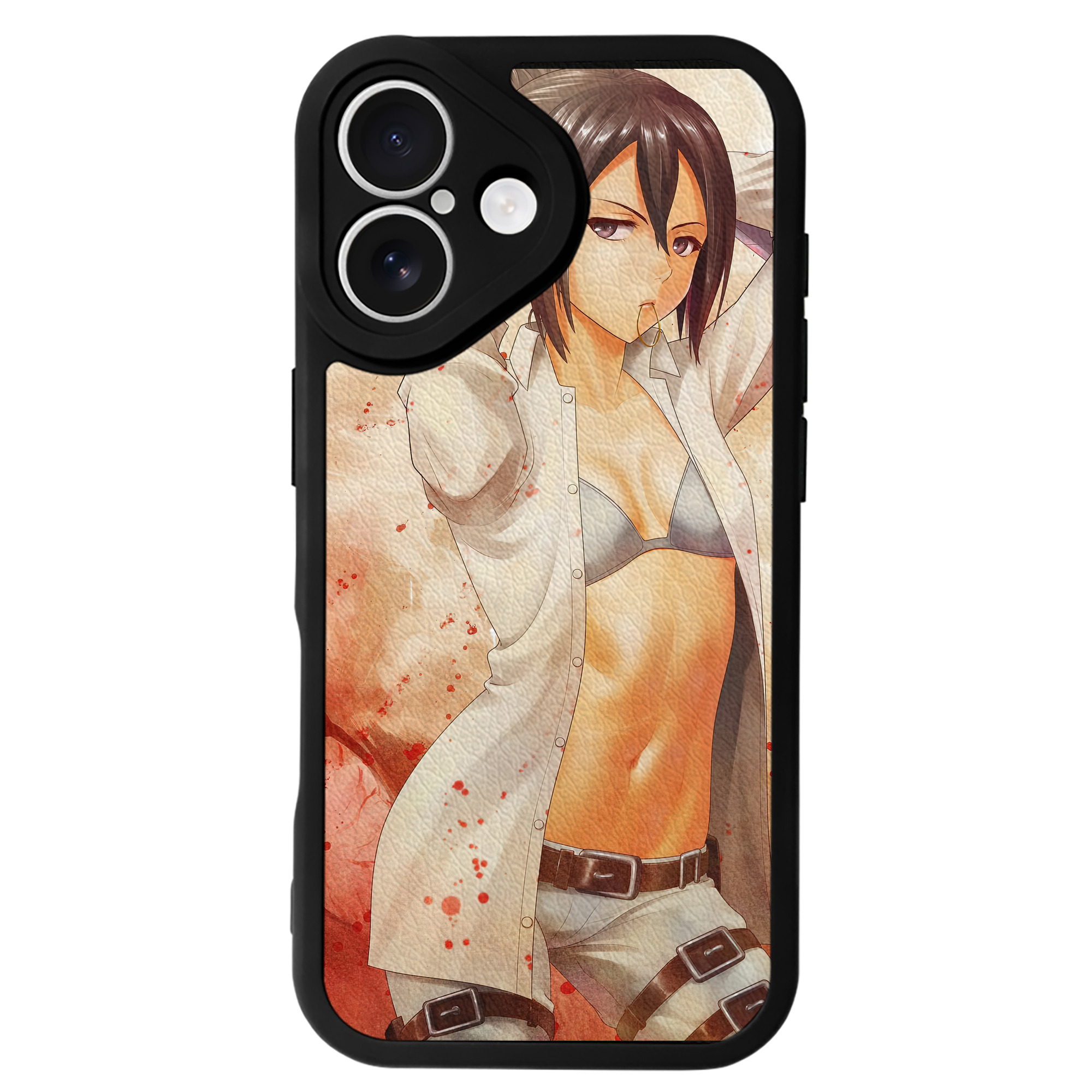 （画像用） 進撃の巨人 Attack on Titan 【iPhone 16シリーズ対応】シリコンスマホケース（レザー調） 材質：シリコン